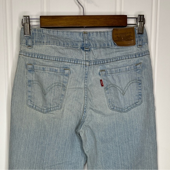Levi's 517 Girls Stretch Flare Denim Jeans Blue Size 14 - Picture 1 of 13